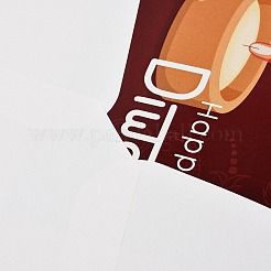 Прямоугольная бумажная поздравительная открытка ко дню Дивали DIY-NH0010-01D