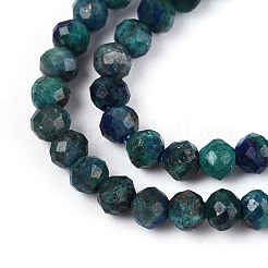 Натуральные бусы из хризоколлы и лазурита G-T143-15