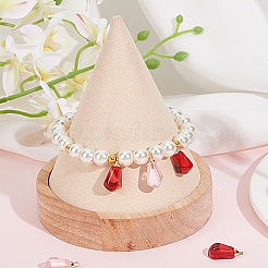 10шт 2 цвета прозрачные подвески из смолы&nbsp;RESI-FP0001-40