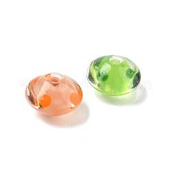 Transparente handgemachte Bunte Malerei Perlen&nbsp;LA-CBABC67-04