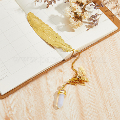 2 шт. 2 стильные закладки из перьев из сплава AJEW-PH01497