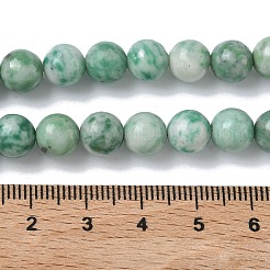 Натуральные зеленые пятна яшмовых нитей&nbsp;G-L651-A01-8mm