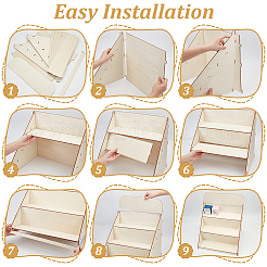 Деревянные стенды DIY-WH0699-07
