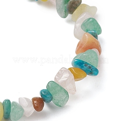 Braccialetti elastici con perline di pietre miste naturali per le donne&nbsp;BJEW-JB11116