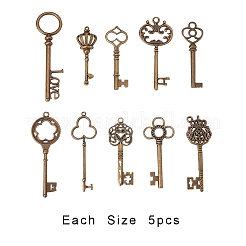 Тибетский стиль сплава корона отмычка большие кулоны PALLOY-PH0008-01