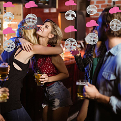 Западный ковбой украшения бумажный флаг баннеры AJEW-WH0314-287