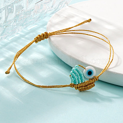 Браслеты из вощеного шнура со стеклянными вставками для женщин&nbsp;PS3674