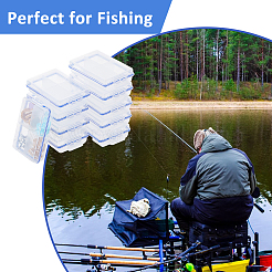 4 решетка пластиковый контейнер для хранения с откидной крышкой&nbsp;CON-WH0107-17