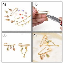 Железная фурниутра для броши KK-S345-025-1