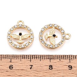 Подвески из сплава со стразами&nbsp;PALLOY-T091-22M-G