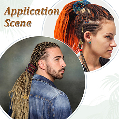 Legierung Dreadlocks dekorativ&nbsp;HJEW-GA00075