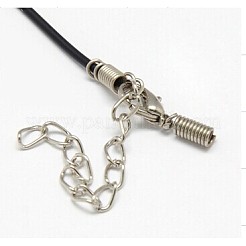 Schwarzem Gummi Halskette Kabel Zuber&nbsp;X-RCOR-D002-A