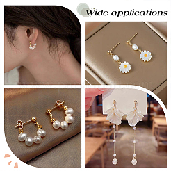 38 шт. 3-х размерный латунный шариковый гвоздик для серьги&nbsp;KK-AR0003-01