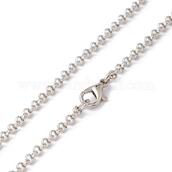 Сублимация пустой алюминиевый кулон ожерелье NJEW-E020-04P