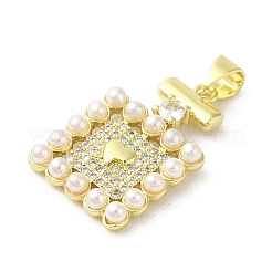 Стойки обшивки латунь микро проложить Циркон подвеску KK-C052-21G