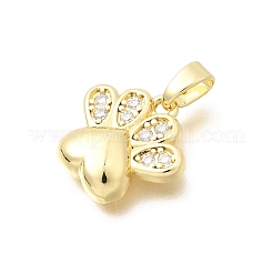 Breloques en laiton zircon cubique clair&nbsp;KK-B187-09G