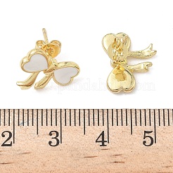 Серьги-гвоздики из латуни EJEW-F383-01G