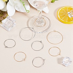 Фурнитура для сережек-колец из хирургической нержавеющей стали 316l с вакуумным покрытием pvd STAS-UN0002-85