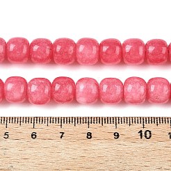 Окрашенные природные белый нефрит бисер пряди&nbsp;G-T138-S16