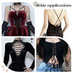 Плоские атласные ленты длиной 2 м.&nbsp;LS-OCOR-WH0078-86A