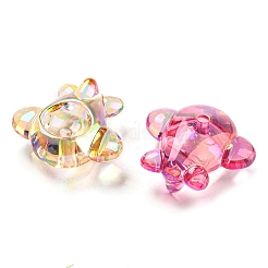 Уф-покрытие прозрачные акриловые бусины&nbsp;X-MACR-D024-10