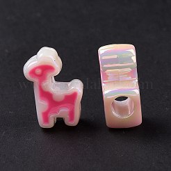 УФ-покрытие Радужные переливающиеся акриловые европейские бусины SACR-E009-45