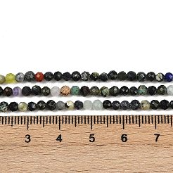 Природных драгоценных камней смешанного бисер нитей G-RM2025425-A03-3mm