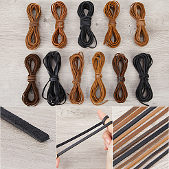 Плоский шнур для украшений из воловьей кожи LC-GF0001-10A-04