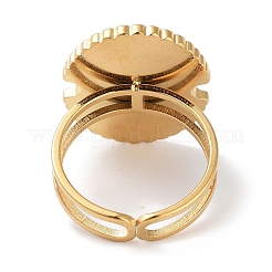 Ионное покрытие (IP) кольцо из нержавеющей стали 304 RJEW-B059-07G-05