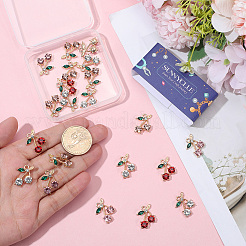 24 шт. 4-х цветные подвески из легкого сплава золота&nbsp;FIND-SC0019-71