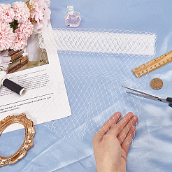 Вуаль из полиэстера и органзы с большими глазами DIY-WH0028-94B