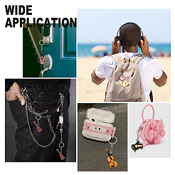 20шт 10 стильных силиконовых брелока-подвески KEYC-GA0001-22