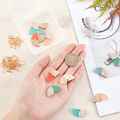 DIY-Sets zur Herstellung halbrunder Ohrringe&nbsp;DIY-OC0006-04