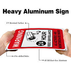 Уф-защищенный и водонепроницаемый алюминиевый предупреждающие знаки AJEW-GL0001-01A-02