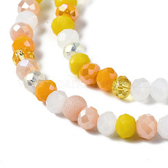 Стеклянные бусины с гальваническим покрытием &nbsp;EGLA-T020-12D