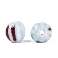 Perles ondulées en porcelaine vintage&nbsp;PORC-N013-11J