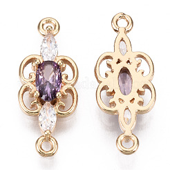 Соединители из латуни с микрочастицами и кубическим цирконием&nbsp;X-KK-R111-008-A03