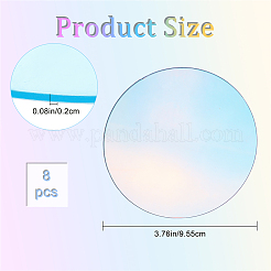 Радужные акриловые пластины DIY-CP0008-22