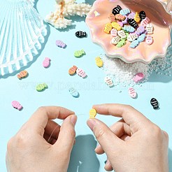 45 шт. 9-цветные бусины из сплава&nbsp;FIND-CJ0003-26