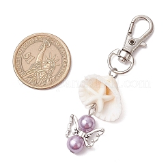 Подвеска в виде ангела из акрила и синтетической бирюзы&nbsp;HJEW-JM03177