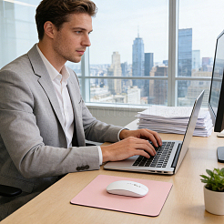 Коврики для мыши из искусственной кожи&nbsp;AJEW-WH20071-010B