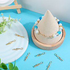 15 шт. латунные застежки-крючки и S-образные крючки KK-BBC0009-36