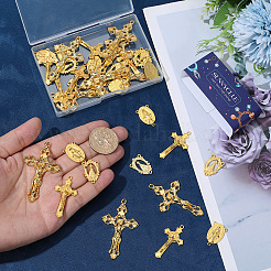 40 Stück 4 Stile DIY Legierung Anhänger und Link Zubehörse Kits&nbsp;FIND-SC0021-28