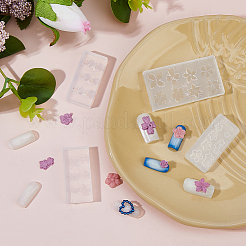 4шт 4 стиля 3D силиконовые Молды&nbsp;MRMJ-FH0001-50