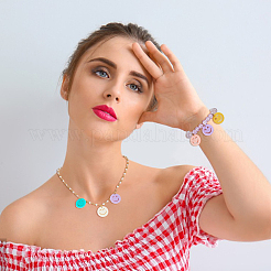 42шт 7 цвета непрозрачные акриловые подвески&nbsp;OACR-HY0001-12