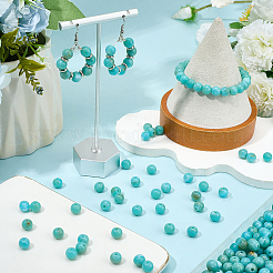 500 шт. круглые акриловые бусины с имитацией драгоценных камней&nbsp;OACR-SP0001-67