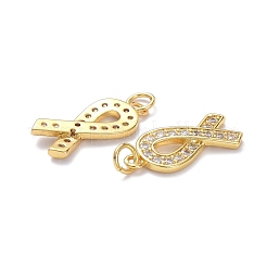Латунные микропаве прозрачные подвески с фианитом&nbsp;X-ZIRC-L100-119G