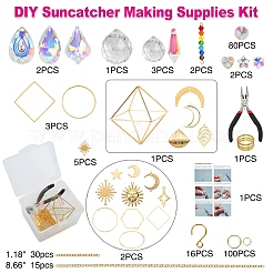 400 шт. набор для самостоятельного изготовления стеклянных хрустальных ловцов солнца PW-WG97738-01
