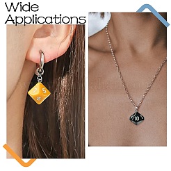 30шт 6 цвета акриловые подвески OACR-CJ0002-47