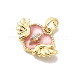 Латунные микро проложить кубического циркония подвески KK-H089-28G-02